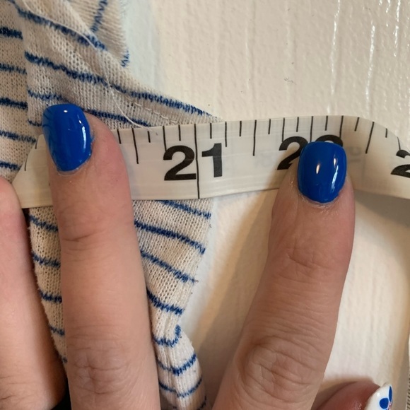 Attention blue and white stripe top - Picture 4 of 5